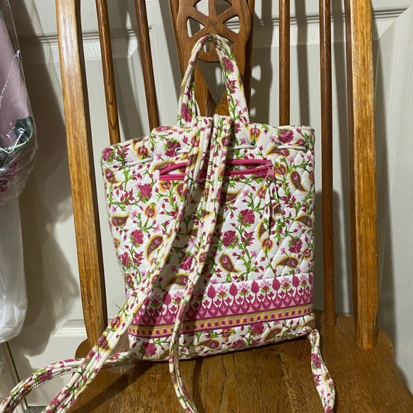 Floral print backpack purse - Picture 2 of 3